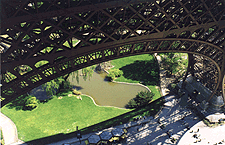 Pond Under Eiffel Tower